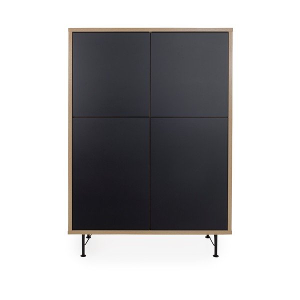 Armadio nero , 111 x 153 cm Flow - Tenzo