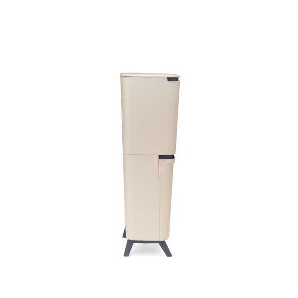 Cestino per la spazzatura beige in plastica per raccolta differenziata 25+10+10 l SortUp Recycle Hi – Brabantia-image-3
