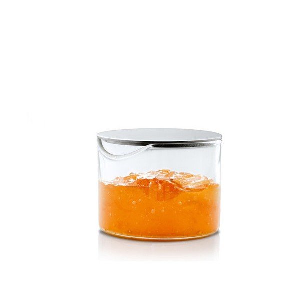 Vaso in vetro con coperchio in acciaio inox Basic - Blomus