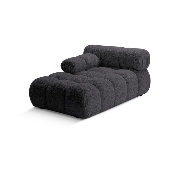 Modulo divano antracite in tessuto bouclé (angolo sinistro) Bellis - Micadoni Home-image-3