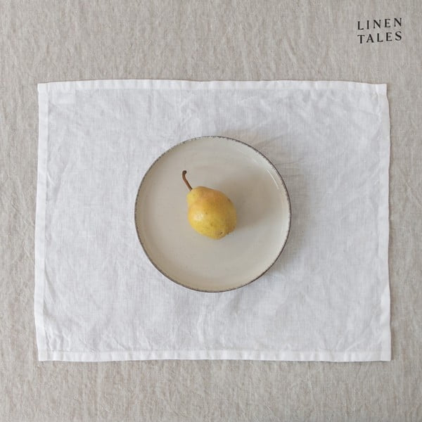 Tovaglietta di stoffa 35x45 cm White - Linen Tales-image-3