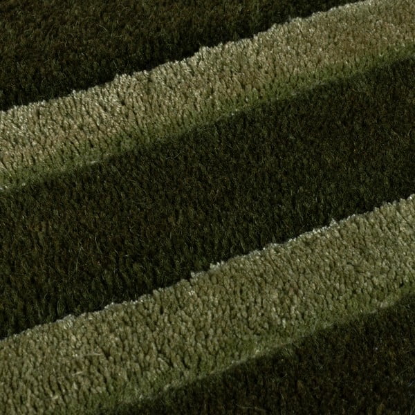 Tappeto verde scuro in lana tessuto a mano 160x230 cm Gatsby – Flair Rugs-image-2