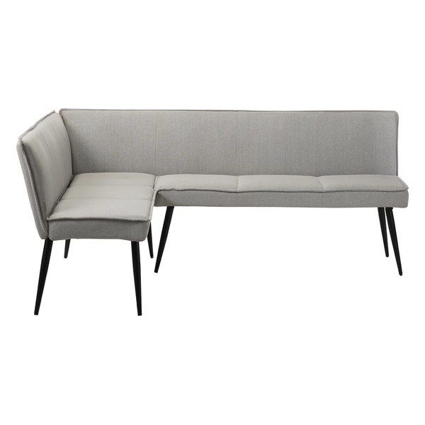 Panchina grigio chiaro in metallo/in imbottito Watford – Støraa-image-3