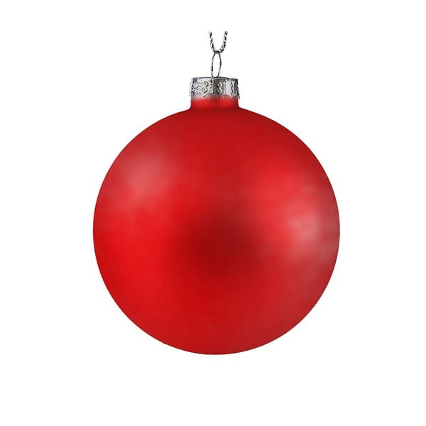 Set di 6 decorazioni natalizie in plastica rossa Berry - DecoKing