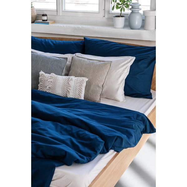 Biancheria da letto matrimoniale in cotone blu navy , 200 x 220 cm - Bonami Selection-image-3