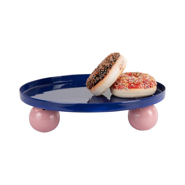 Vassoio decorativo in metallo ø 25 cm Double Funky – PT LIVING-image-3