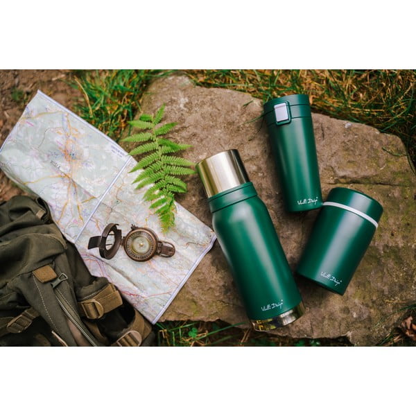 Termos da viaggio verde per il pranzo Fuori, 500 ml - Vialli Design-image-1