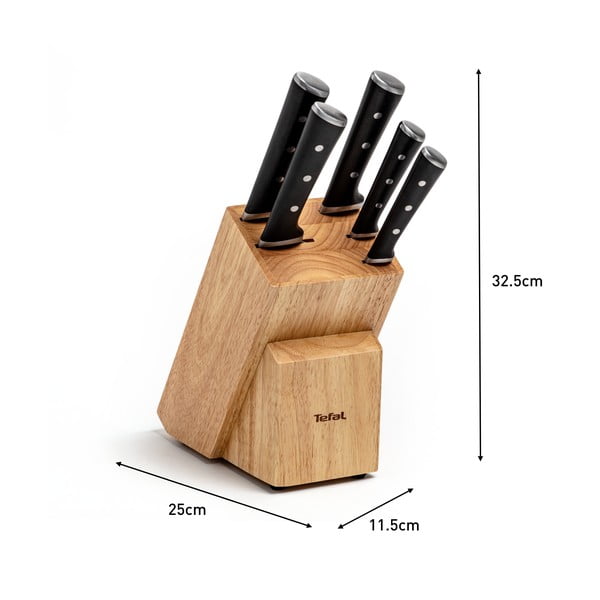 Ceppo di coltelli con 5 coltelli Ice Force - Tefal-image-2