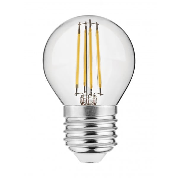 Lampadina con filamenti con luce bianca calda e presa E27, 4 W – GTV