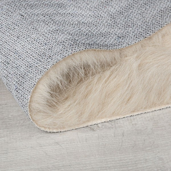 Tappeto in pelliccia sintetica beige 80x150 cm Alpine Faux Fur - Flair Rugs-image-2