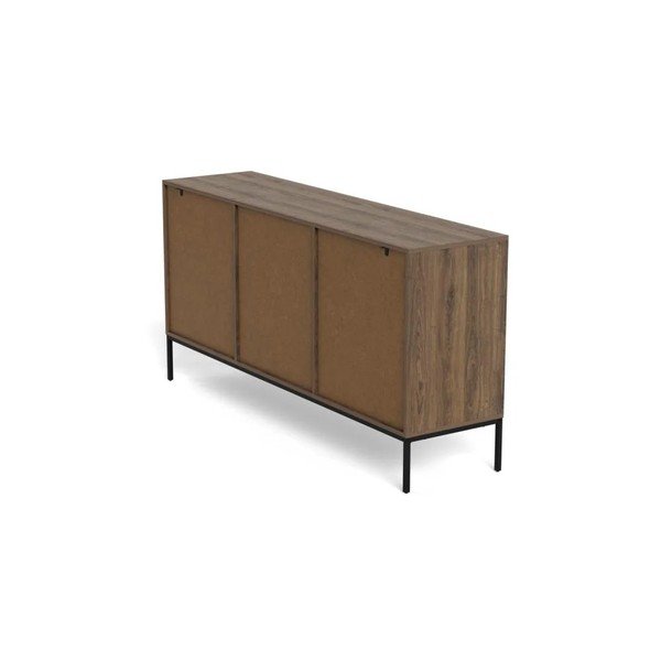 Credenza colore naturale scuro con effetto rovere 158x80x40 cm Palmdale – Actona-image-4