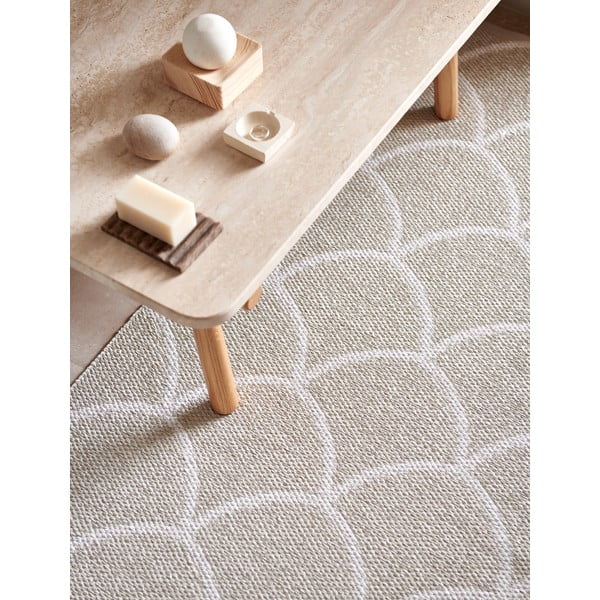 Passatoia da interno/esterno color crema 70x300 cm Kotte Linen – Pappelina-image-3