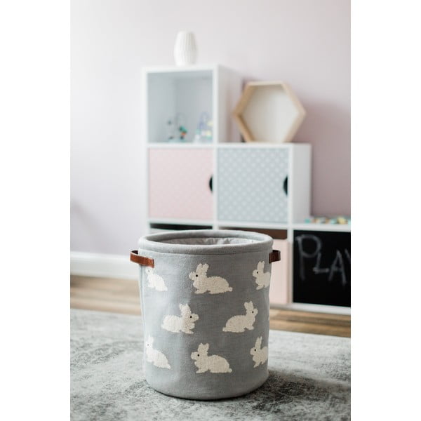 Coniglietto in cotone grigio - Kindsgut-image-1