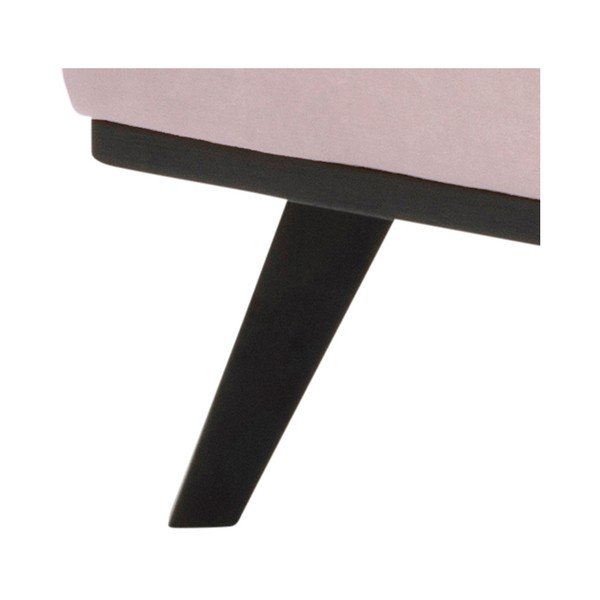 Divano in velluto rosa cipria, angolo sinistro Norwich - Actona-image-2