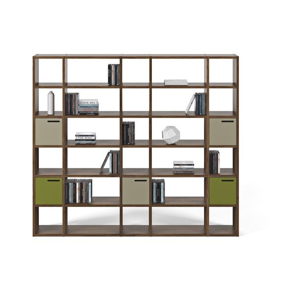 Libreria in noce 255x224 cm Pombal - TemaHome-image-1