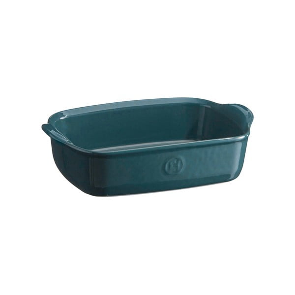 Piastra rettangolare blu papavero , 22 x 14,5 cm - Emile Henry