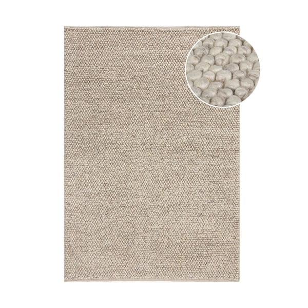 Tappeto in lana grigio chiaro 80x150 cm Minerals - Flair Rugs