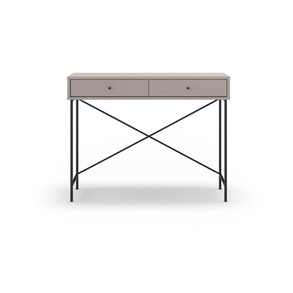 Tavolo consolle grigio/beige 35x110 cm Titan – Marckeric-image-2