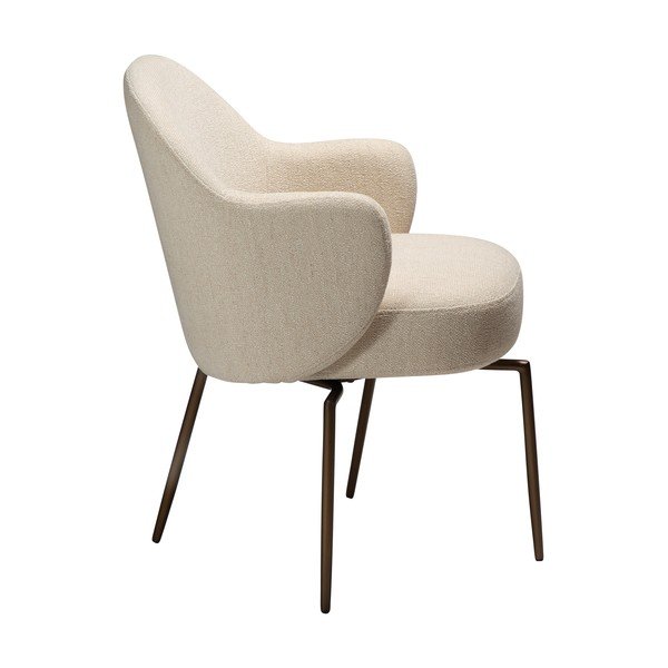 Sedia da pranzo beige con braccioli/girevole Bae – DAN-FORM Denmark-image-3
