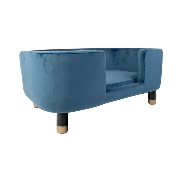 Letto per animali in velluto blu 50x74 cm Royal - Leitmotiv-image-1