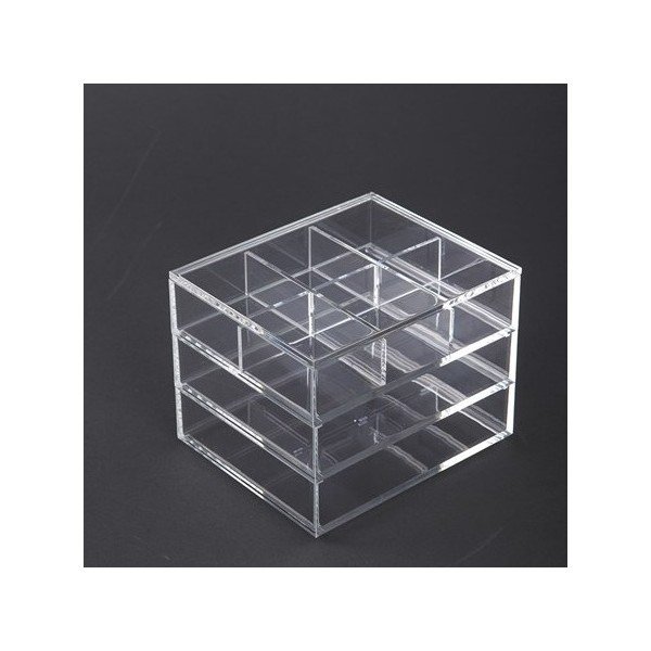 Organizér se třemi přihrádkami, transparent