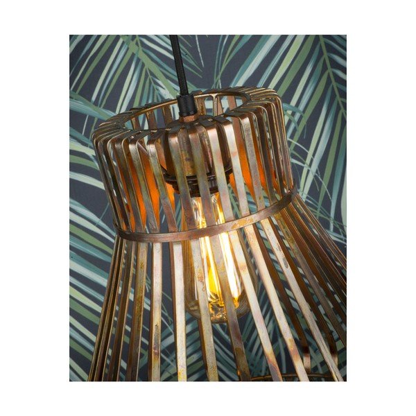 Lampada a sospensione con paralume in metallo nero e oro ø 31 cm Meknes - it's about RoMi-image-4