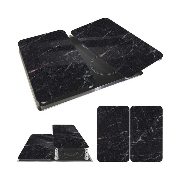 Set di copri fornelli in vetro temperato 2 pz 52x30 cm Abdeckplatte  – Wenko-image-3