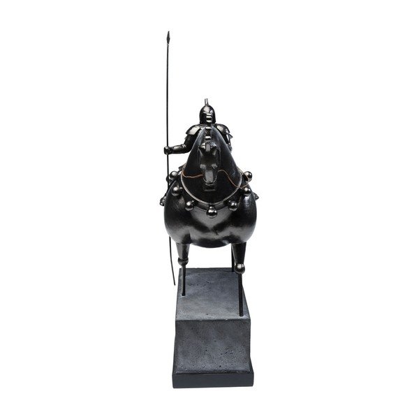Statua decorativa nera di cavaliere a cavallo Black Knight - Kare Design-image-3
