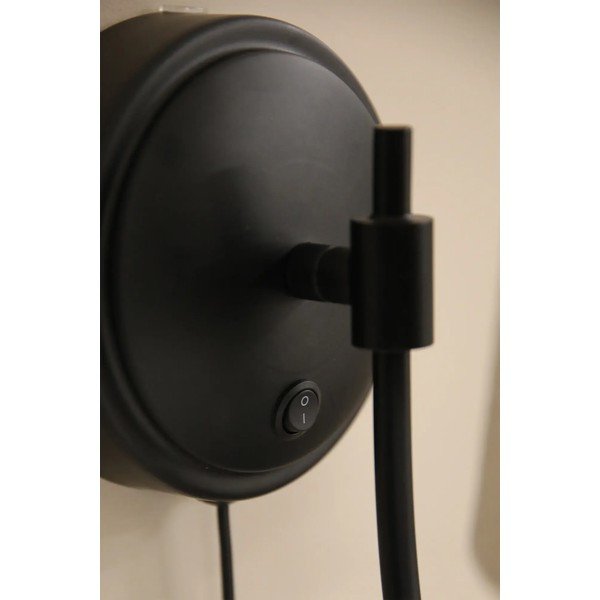 Lampada da parete nera/beige con alimentazione a corrente Amar – Markslöjd-image-4