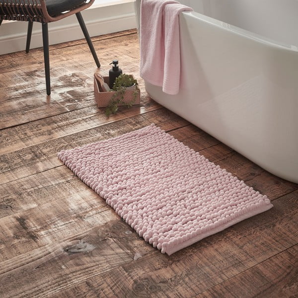 Tappetino da bagno rosa 50x80 cm Aspen Bobble - Bianca