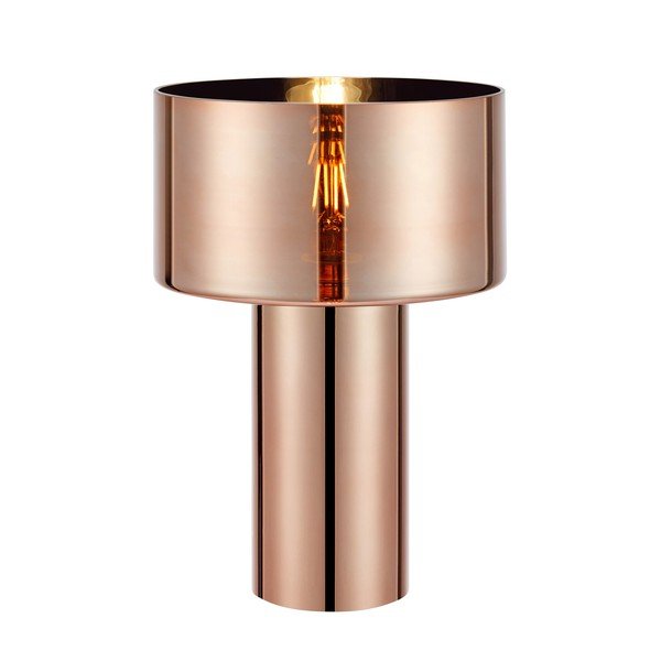 Lampada da tavolo oro rosa in vetro (altezza totale 32 cm) Corin – Markslöjd