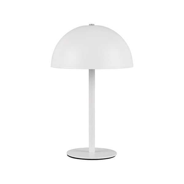 Lampada da tavolo LED bianco opaco con paralume in metallo (altezza totale 21 cm) Munoz – Trio