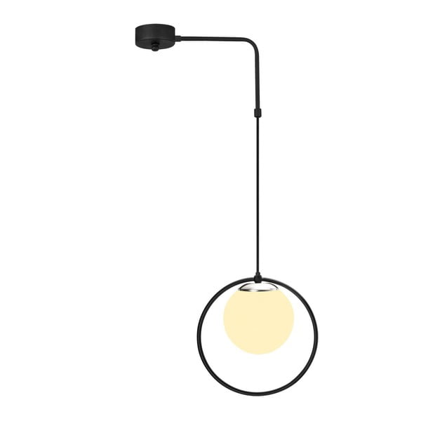 Apparecchio a sospensione in metallo nero Opviq luci Elpidas - Opviq lights-image-1