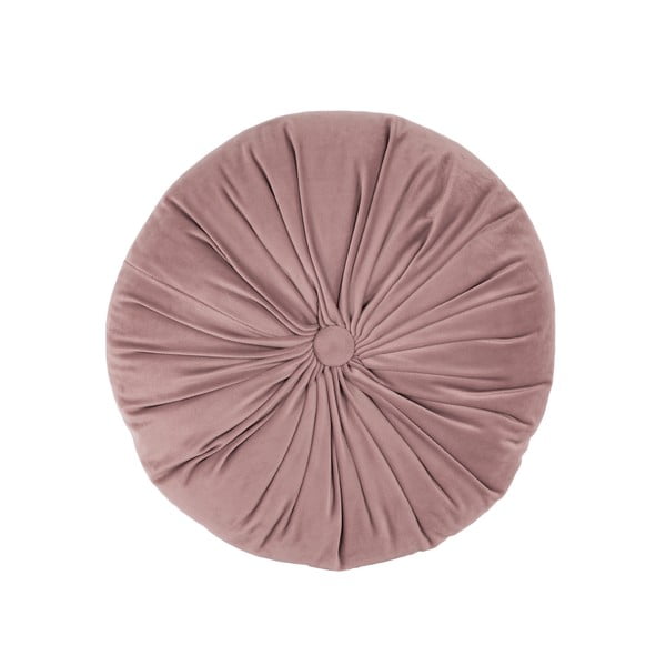 Cuscino decorativo in velluto rosa chiaro Velluto, ø 38 cm - Tiseco Home Studio