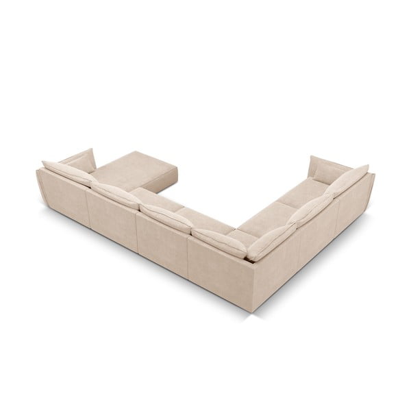 Divano angolare beige (angolo sinistro) Vanda - Mazzini Sofas-image-3