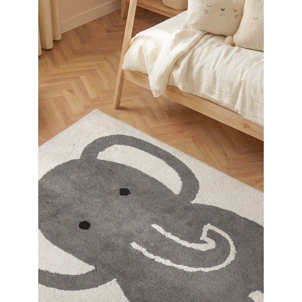 Tappeto per bambini grigio/color crema in cotone lavabile/tessuto a mano 140x200 cm Snuggle Emil – Hanse Home-image-2