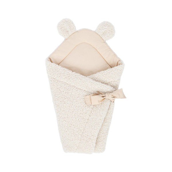 Copertina per neonati color crema in sherpa 35x65 cm – Meowbaby