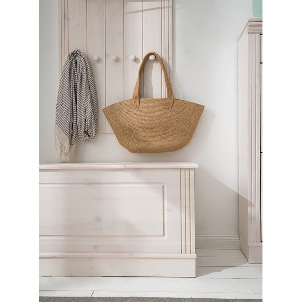 Cassapanca in legno di pino bianco 80x45 cm Anita - Støraa-image-1