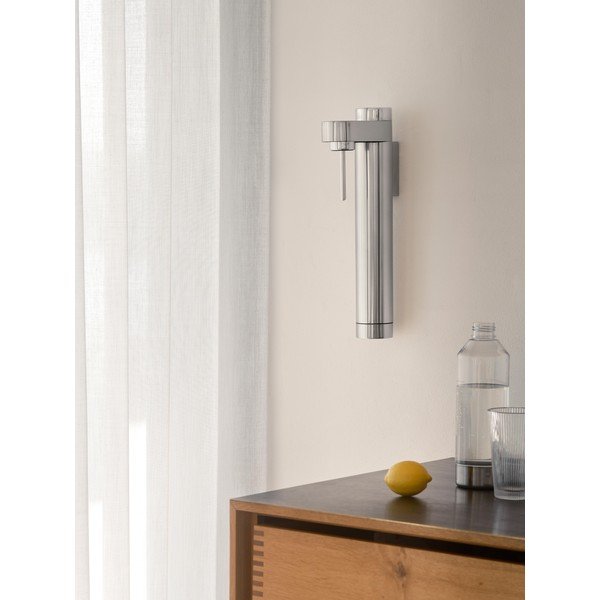 Set per bevande gassate argentata in acciaio inox Brus – Stelton-image-1
