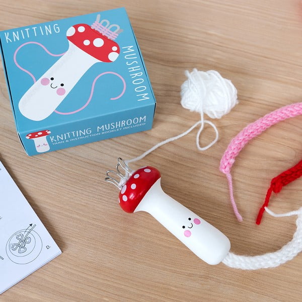 Set creativo per lavorare a maglia Knitting Kit Mushroom - Rex London-image-1