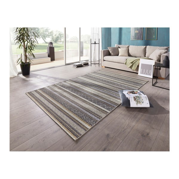 Tappeto blu per esterni Bloom Rodez, 80 x 150 cm - Elle Decoration-image-1