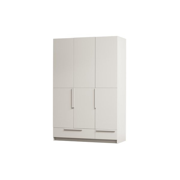 Armadio modulare in legno di pino crema 142x215 cm Pure - WOOOD-image-4