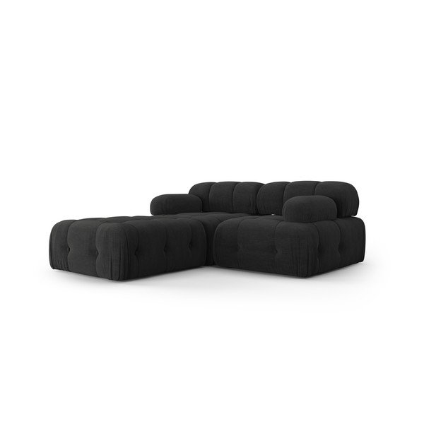 Divano angolare componibile nero Ferento – Cosmopolitan Design-image-3