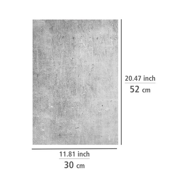 Set di copri fornelli in vetro temperato 2 pz 30x52 cm Concrete – Allstar-image-2