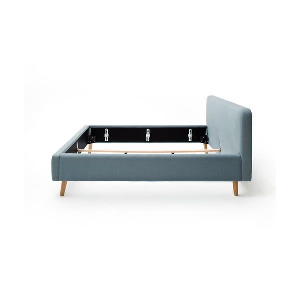 Letto matrimoniale imbottito blu polveroso rete non inclusa 160x200 cm Mattis – Meise Möbel-image-4