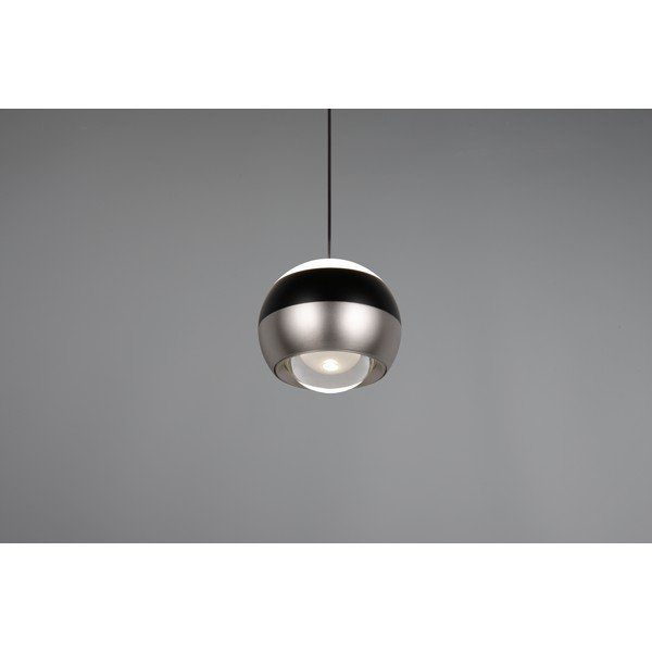 Lampadario LED nero e argentato ø 15,5 cm Orbit – Trio Select-image-3