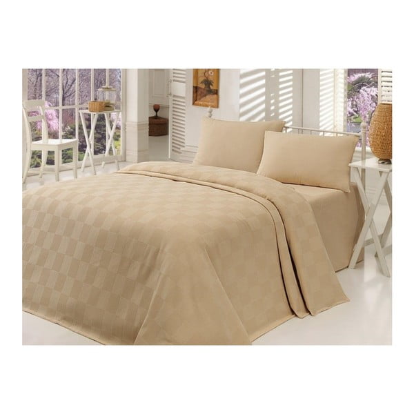 Copriletto matrimoniale leggero Kare Orgu, 200 x 234 cm - Mijolnir