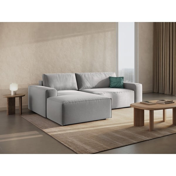 Divano letto angolare grigio chiaro (angolo sinistro) Jodie - Micadoni Home-image-1