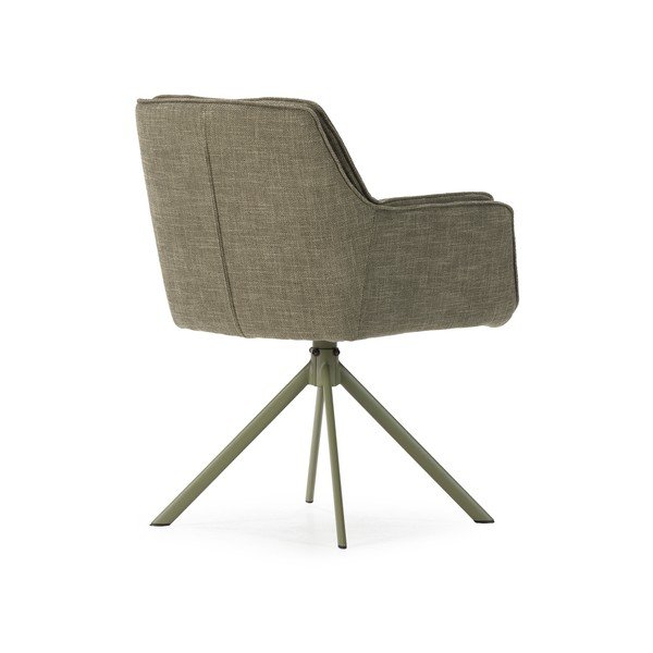 Set di sedie da pranzo verde in imbottito 2 pz Keiko – Marckeric-image-4