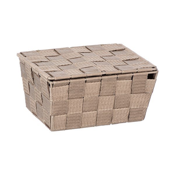 Scatola portaoggetti beige con coperchio , 19 x 14 cm Adria - Wenko